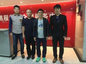 广东展大装饰来访焦点娱乐在线服务公司
